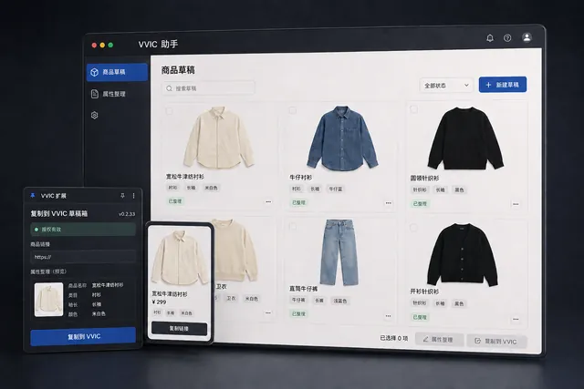跨平台商品复制助手 · 程序效果图
